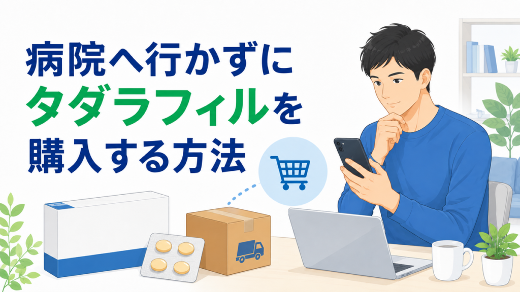 病院へ行かずにタダラフィルを購入する方法